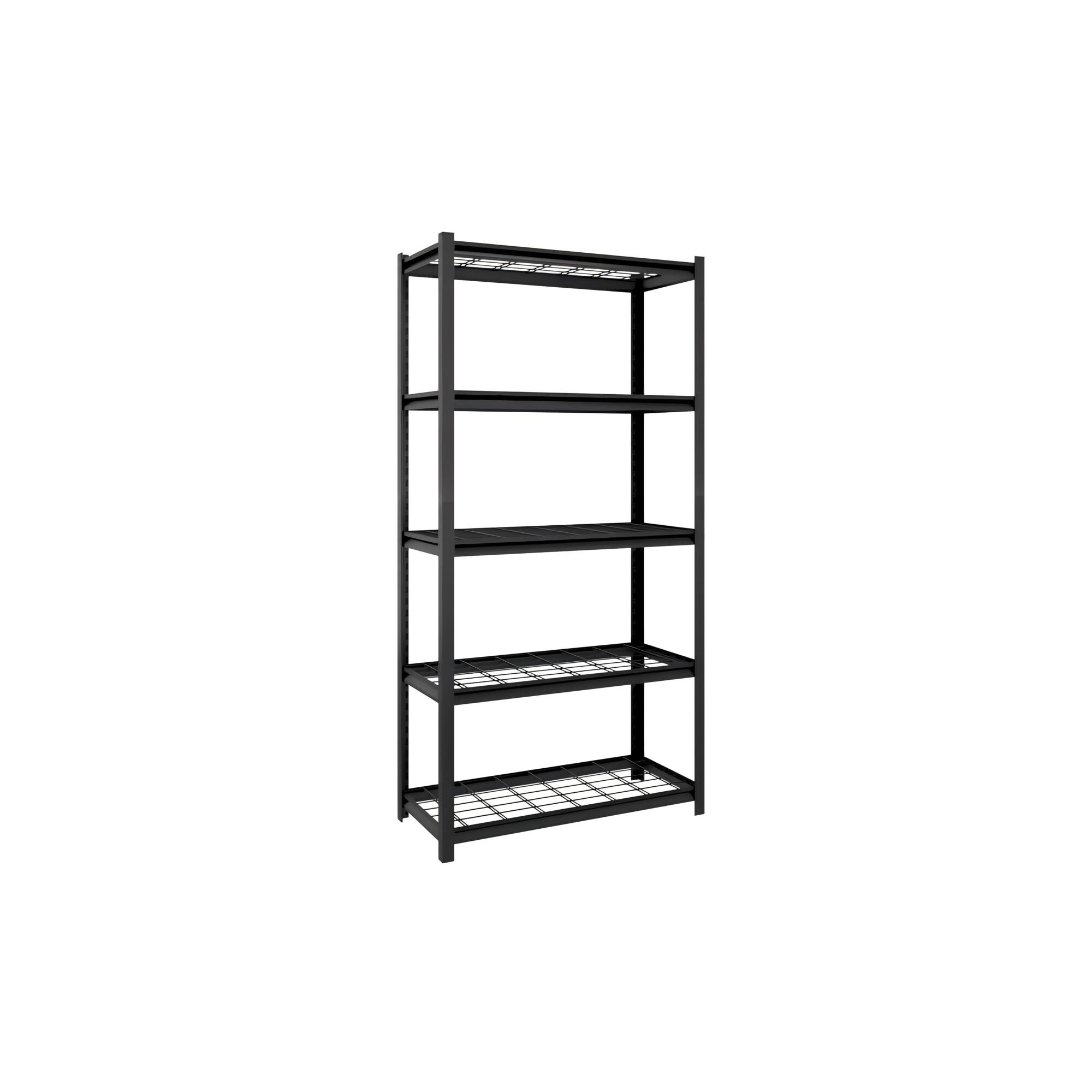 4Dock Light Duty 5-Tier Wire Storage Shelving — 36in. x 16in. x 72in., Adjustable Shelves, Tool-Free Assembly, Model# WSS017